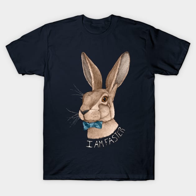 Mr. Hare is Faster T-Shirt by Barruf